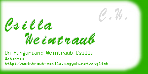 csilla weintraub business card